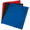 Mapa documente din plastic cu elastic burduf 1.5cm albastra, NOKI