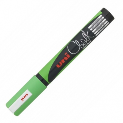 Marker creta lichida verde fluorescent, UNI Posca Chalk PWE-5M