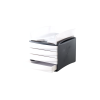 Suport documente cu 4 sertare alb/negru, FELLOWES G2Desk