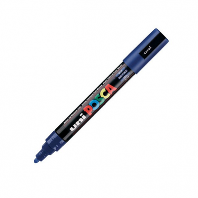 Marker pentru desen 2.5mm albastru, UNI Posca PC-5M
