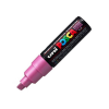 Marker pentru desen varf tesit 8.0mm roz metalizat, UNI Posca PC-8K