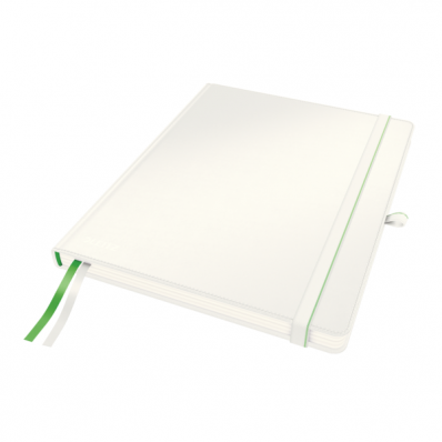 Caiet 187x242mm (iPad) 80 file dictando 100g/mp coperti rigide alb, LEITZ Complete