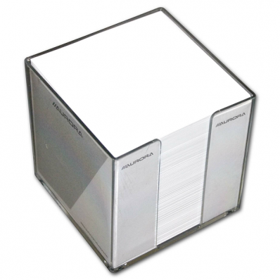 Cub din hartie alb cu suport plastic, AURORA Bur-O-Class