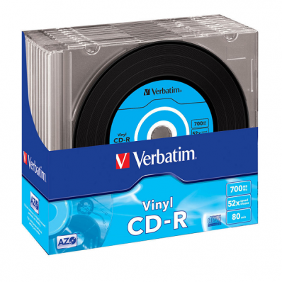CD-R 700Mb 52x slimcase 10 buc/cut, VERBATIM Data Vinyl