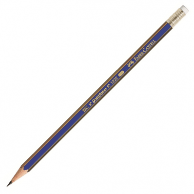 Creion grafit B cu radiera, FABER-CASTELL Goldfaber 1221