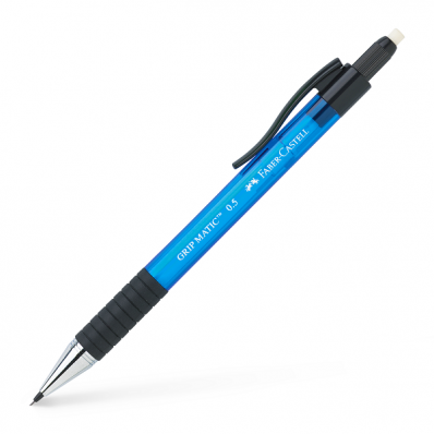Creion mecanic 0.5mm corp albastru, FABER-CASTELL Grip-Matic 1375