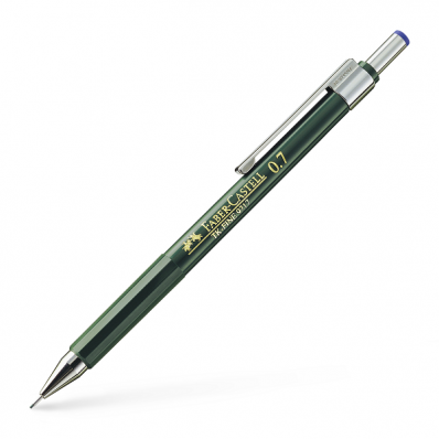 Creion mecanic 0.7mm corp verde, FABER-CASTELL TK-Fine 1367