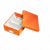 Cutie tip organizer mica portocalie, LEITZ WoW Click&Store