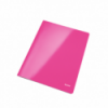 Dosar carton cu sina roz metalizat LEITZ WoW